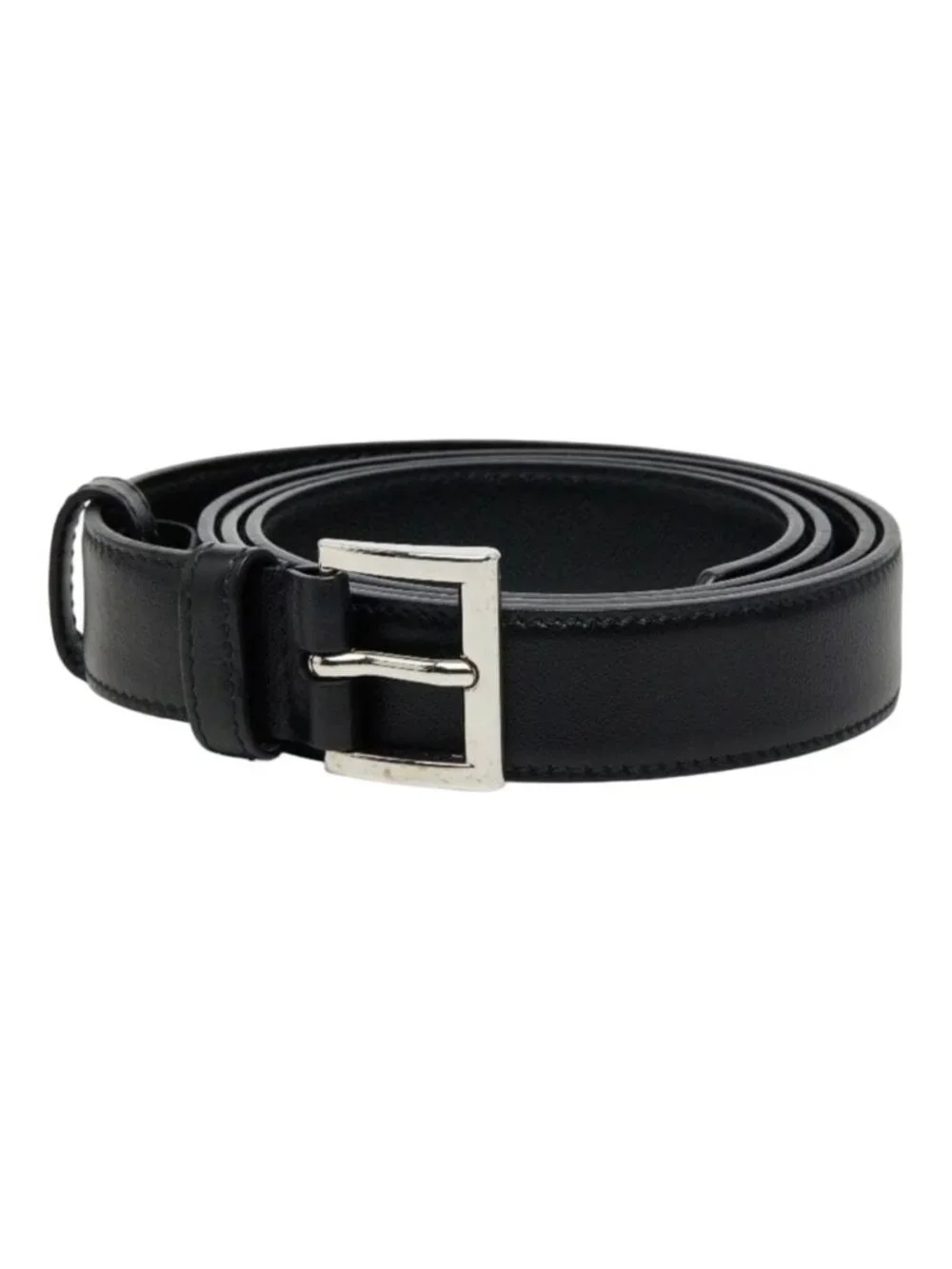 Prada Triangle Logo Belt 36